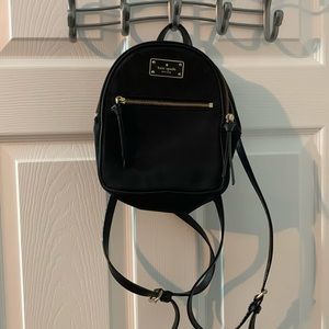 Kate Spade Black Mini Backpack